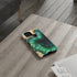 Green Geode in Watercolor - Impact Resistant Phone Case